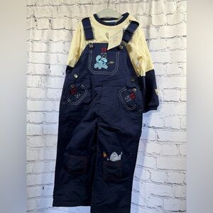 Blues Clues Navy Overalls with Embroidered Details NWT